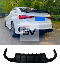 AUDI S3 A3 S LINE REAR DIFFUSER 8Y SALOON LIP VALANCE 2020+ QUAD