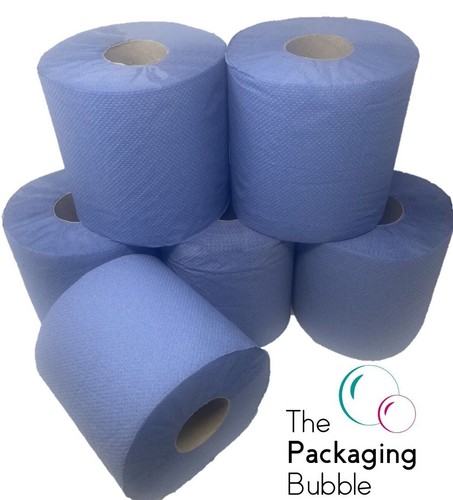 Blue rolls centrefeed - centrefeed, 2ply