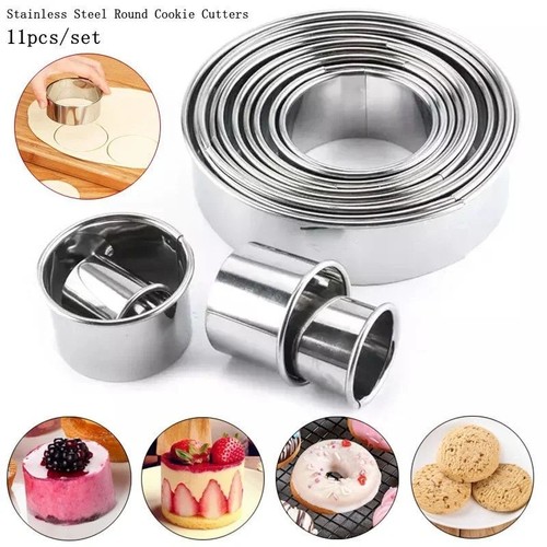 11pcs round cookie cake cutter - 11pcs,