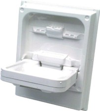 Cleo Tip-Up Sink/Basin Foldaway White Basin Caravan/Motorhome - Without Waste