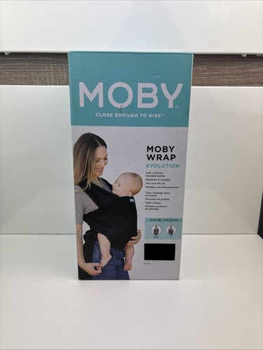 Moby wrap baby carrier - wrap, black