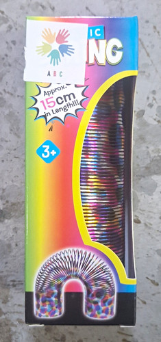 Rainbow metallic slinky spring - rainbow,