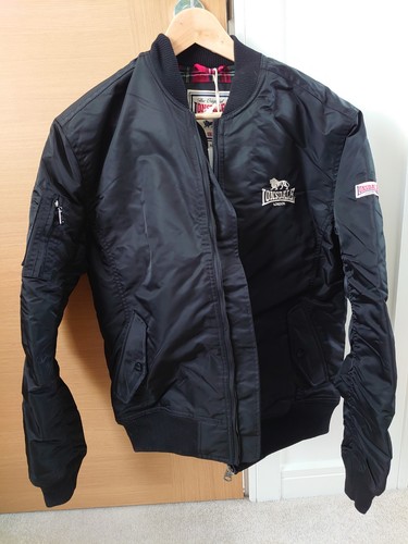 Lambretta black bomber jacket - black,