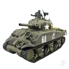 1/16 RC Tank Tank Heng Long Radio Remote Control 2.4G M4A3 SHERMAN BB & IR UK