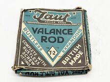 VINTAGE EMPTY CARD BOX JAUT VALANCE ROD NET CURTAIN RAIL BOX ADVERTISING PROP