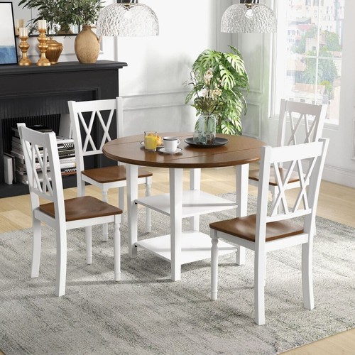 Pcs round dining table set - 5,
