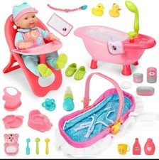14" Baby Doll Play Set with