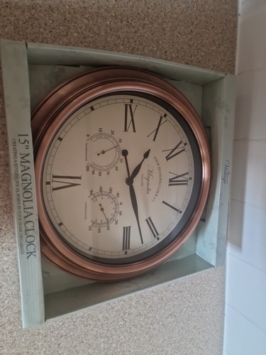 Antique wall clock - wall,