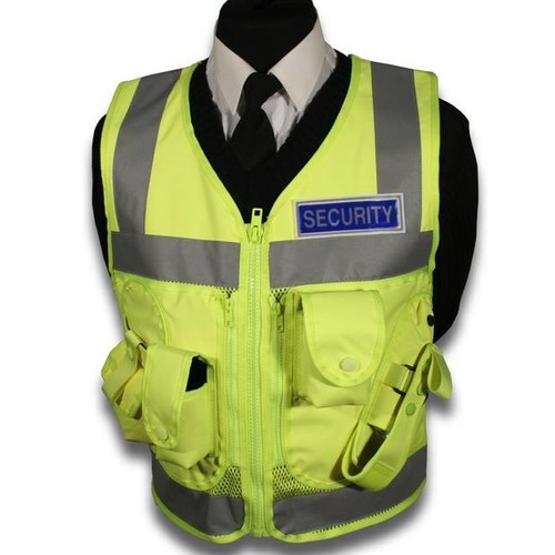 Vis duty vest with - hi-vis,