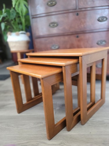Mid century teak nest - century, of