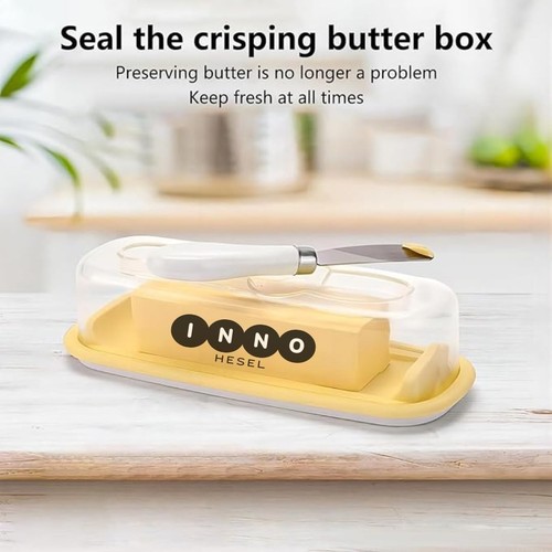 Butter dish with lid spreader - butter,