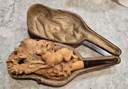 Antique meerschaum pipe real - antique,