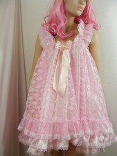 sissy ADULT baby dress satin