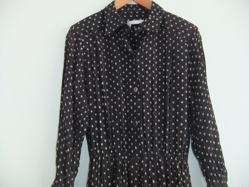 Black print shirt dress size