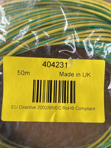 Wire sleeving pvc earth - wire,