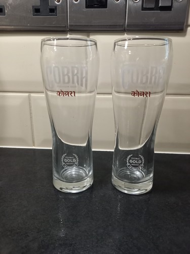 Cobra half pint glasses - half,