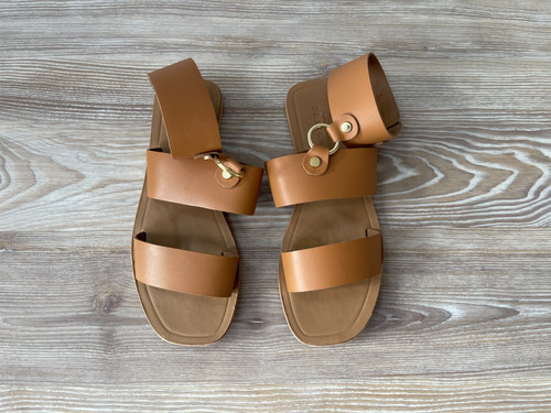 Asos sandals ankle strap brown - asos,