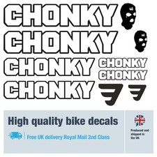 Mafia Chonky (outline) bike labels / decals, 5+ years external quality (26 pack)