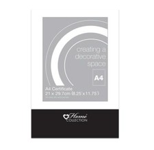 A4 Certificate (21x29.7cm)