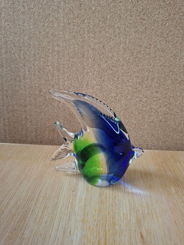 Hand blown glass fish - blown,