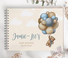 Personalised Blue Teddy Bear