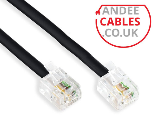 Black rj11 cable adsl - rj11,