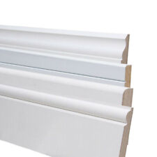 Skirting Board MDF White Primed 18x119mm 5" Torus Chamfer Bullnose Pencil Ogee