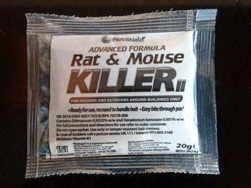 Rodent poison bait killer - rodent,