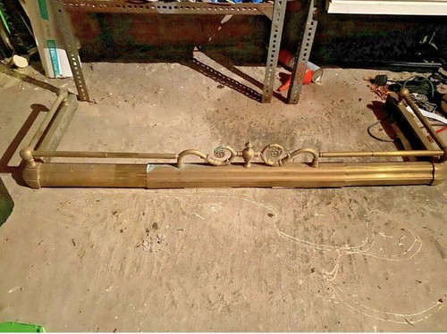 Fireplace fender brass - fender,