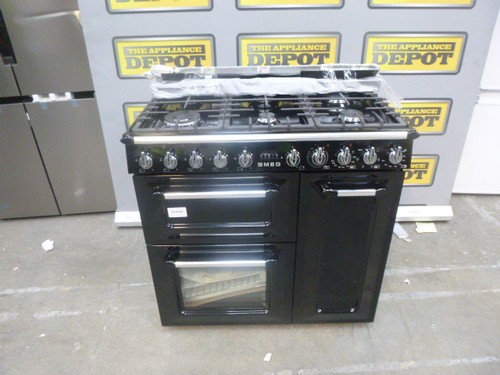 Smeg range cooker - range, tr93bl