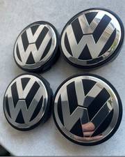 VW Volkswagen Car Wheel Centre Caps 56mm x4 Set IJ0601171 New Condition 
