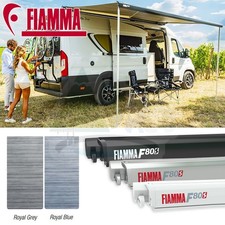 FIAMMA F80S AWNING WIND ROLL OUT SUN CANOPY BLUE/GREY CAMPERVAN MOTORHOME VAN