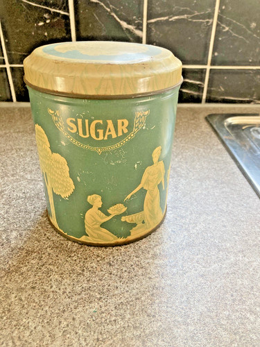Vintage sugar tin - sugar,