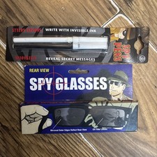 New Rear View Spy Glasses & Spy Pens Invisible Ink - Detective Gadget Accessory
