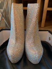KANDEE CRYSTAL ANKLE BOOTS SIZE 5
