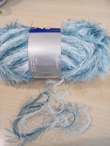 5x100gram blue eyelash wool - 5x100gram,