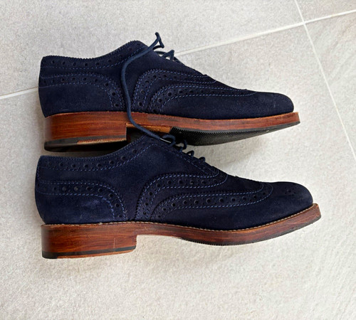Grenson men blue - men's, suede