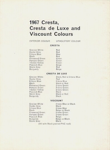 Vauxhall cresta viscount pc - cresta,