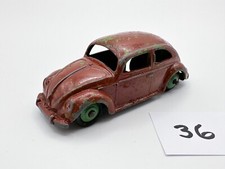VINTAGE DINKY TOYS # 181 VOLKSWAGEN VW BEETLE OVAL DIECAST CAR OVERPAINTED 1956
