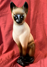 Rare Vintage Trentham Art Mid Century Large 15" Siamese Cat no 316 Excellent