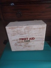 VINTAGE Wood 1st First Aid