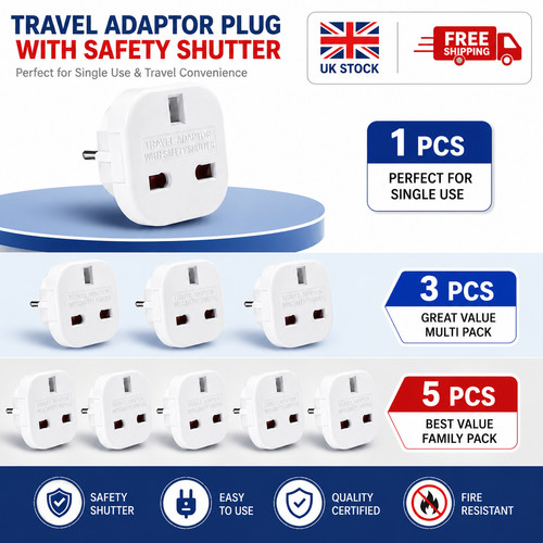 Eu travel plug - 5x, to
