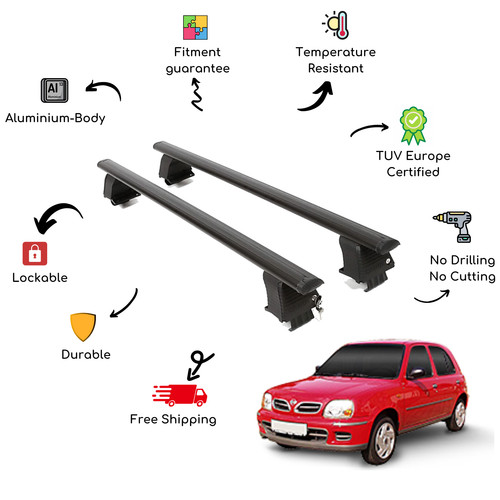 Bare roof rack cross - roof, bars