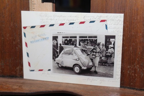 Vintage bmw postcard - bmw,