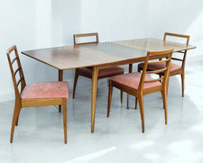 Mid Century Mcintosh Teak Extending Dining Table & 4 Chairs