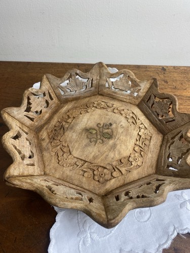 Vintage hand carved wooden - vintage,