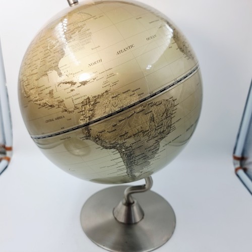 Gold world globe rotating - gold,