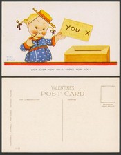 MABEL LUCIE ATTWELL Old Postcard Suffragette Wot Ever You Do I Vote for You 1545