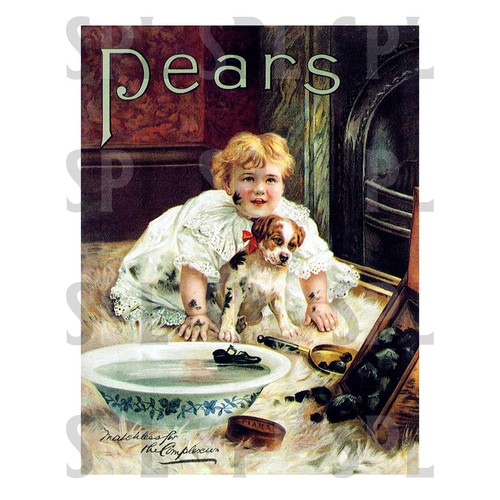 Pears soap retro metal - soap,