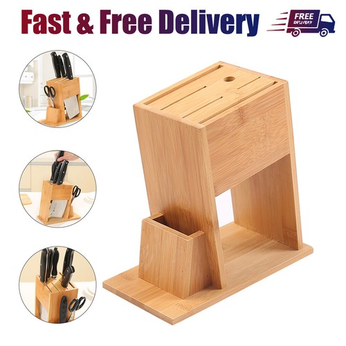 Slot bamboo knife block - slot,